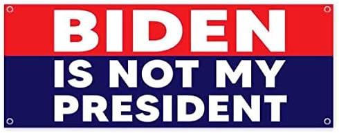 ביידן הוא לא הנשיא שלי באנר 13 עוז | לא-פאברי | ויניל כבד-חובה חד צדדי עם מלגות מתכת